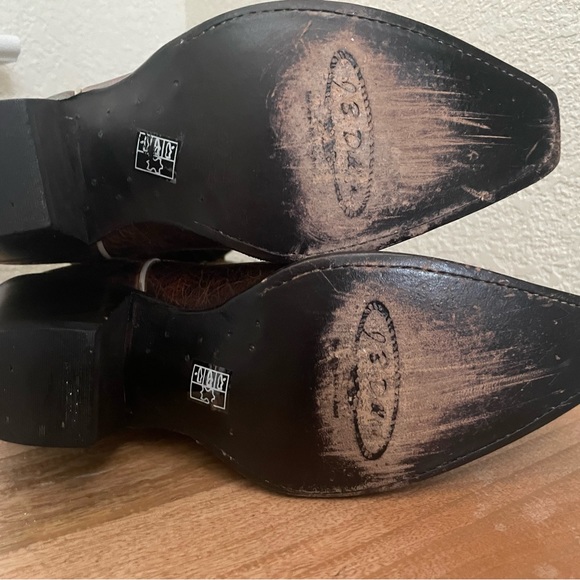 J.B. Dillion Leather Cowboy Boots 7.5 - Picture 4 of 6